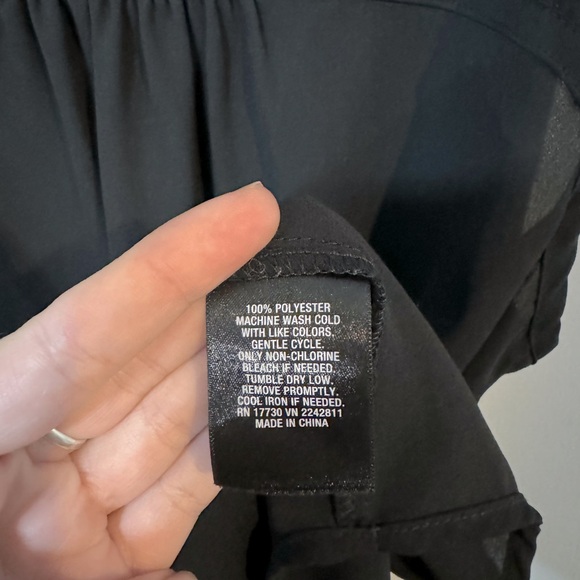 MOSSIMO— Size S, Black Blouse - Picture 5 of 6